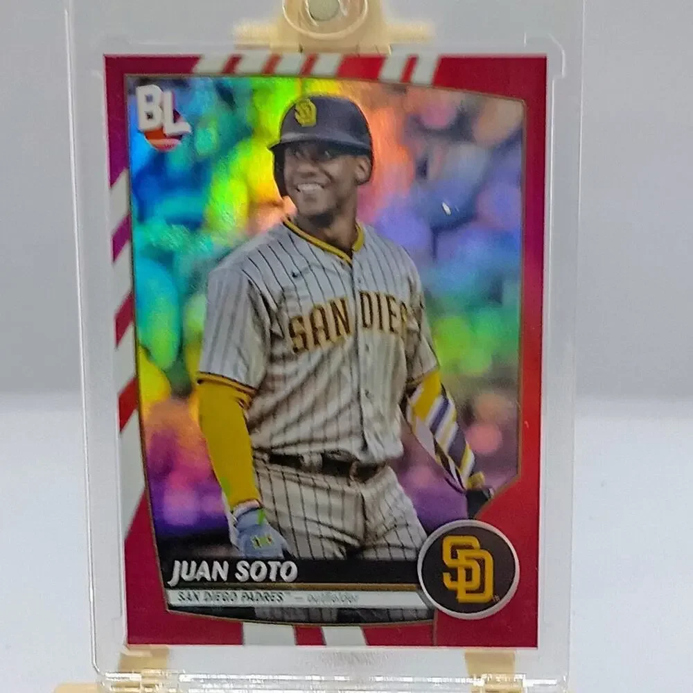 Juan Soto Red Foil Refractor Big League #284 Topps 2023 San Diego Padres - Picture 2 of 8